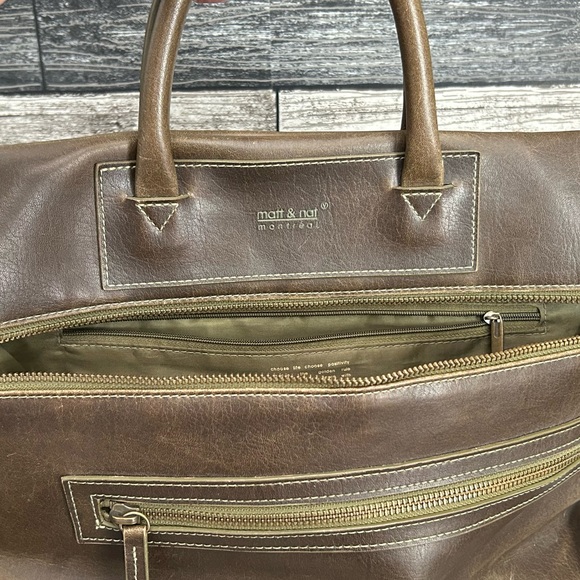 MATT & NAT Olive Green Crossbody Handbag - Picture 3 of 8